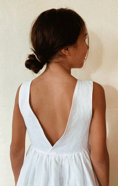 A LINE LOW BACK DRESS [PREORDER]