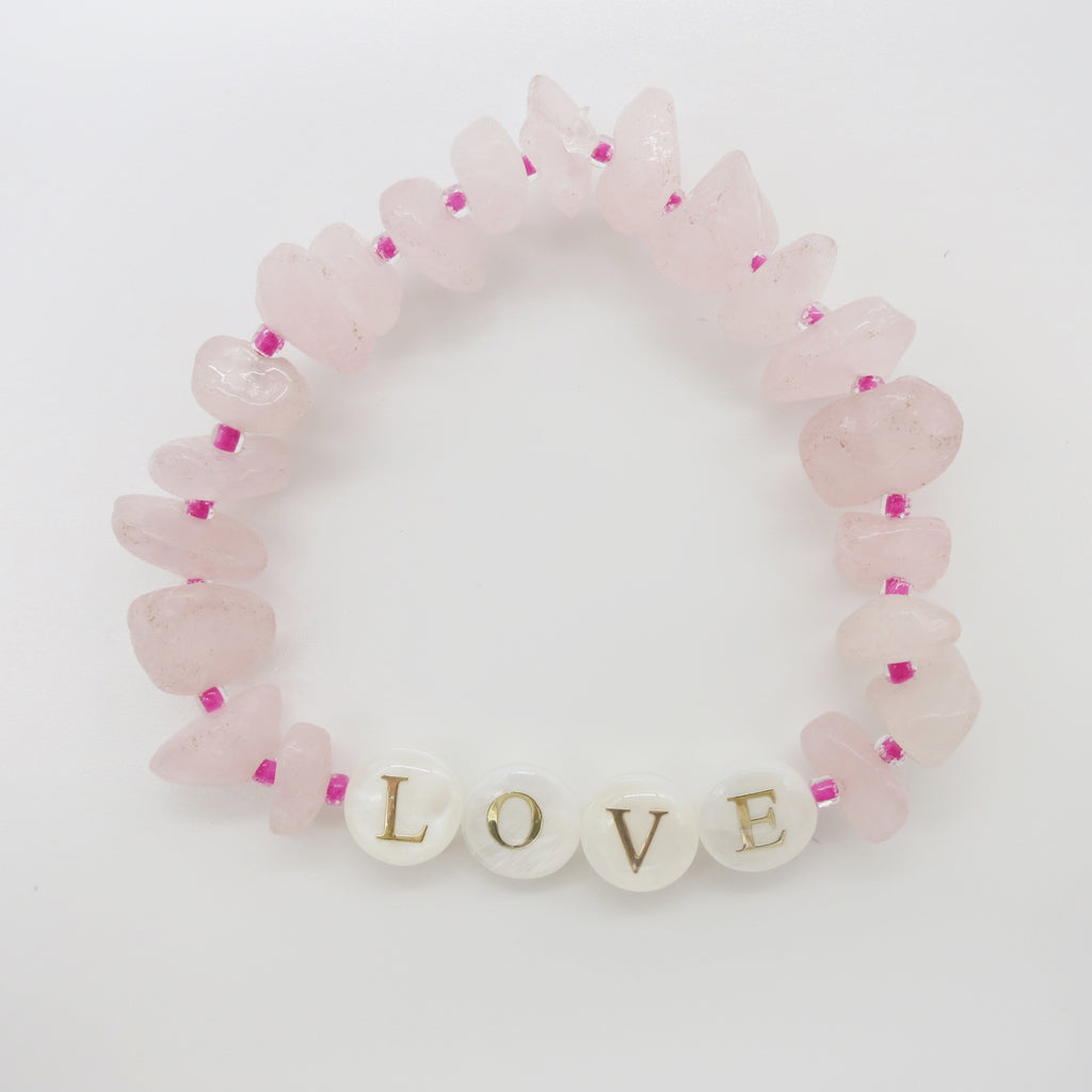 ROSE QUARTZ CRYSTAL BRACELET