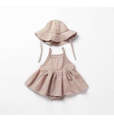 CHECKMATE PLAYSUIT AND HAT SET [PREORDER]