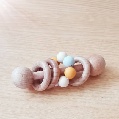 WOODEN RATTLE TEETHER [PREORDER]