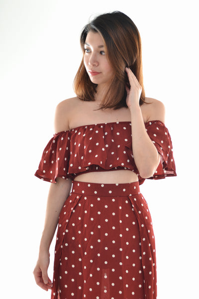 POLKA TWO PIECE IN RED