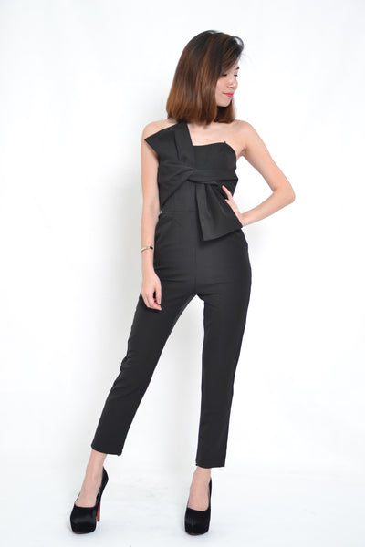 ERICA BOW TIE JUMPSUIT