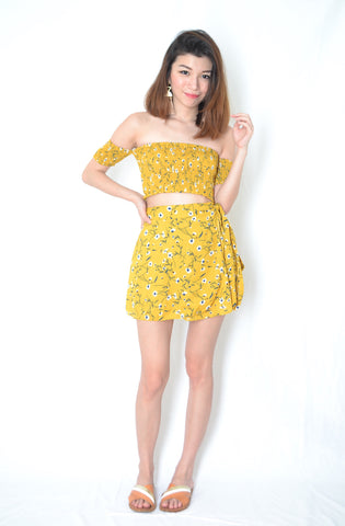 ISLA PRINT SET IN YELLOW