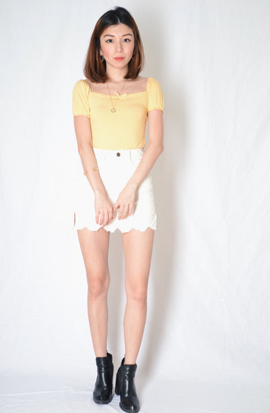 AURAL TOP IN YELLOW