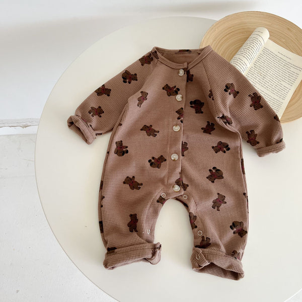 RIBBED COTTON BEAR SUIT [PREORDER]