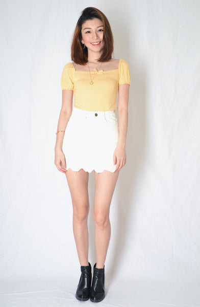 AURAL TOP IN YELLOW